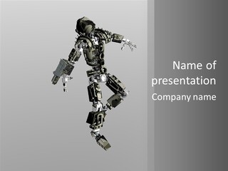 Alive Toon Toon Bot PowerPoint Template