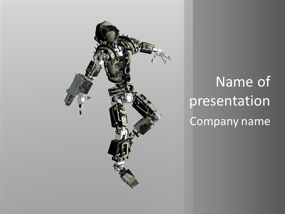 Alive Toon Toon Bot PowerPoint Template