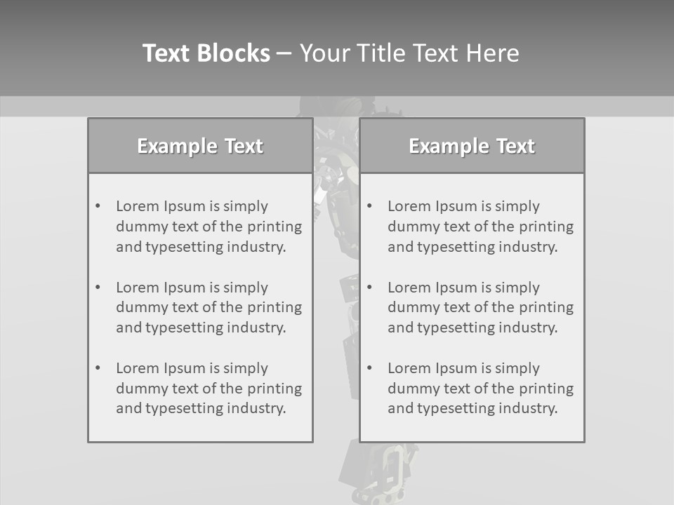 Alive Toon Toon Bot PowerPoint Template