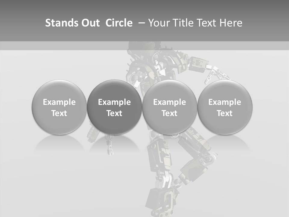 Alive Toon Toon Bot PowerPoint Template