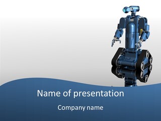 Machine Wallpaper Render PowerPoint Template