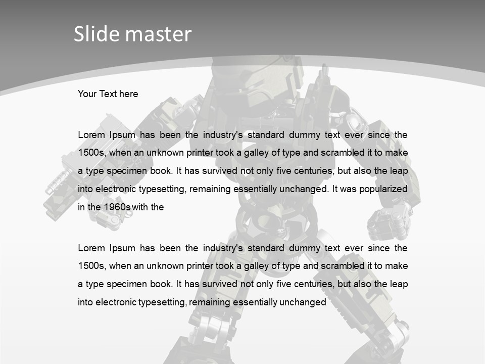 Character D Character Digital PowerPoint Template