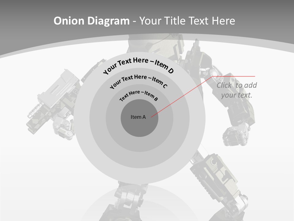 Character D Character Digital PowerPoint Template