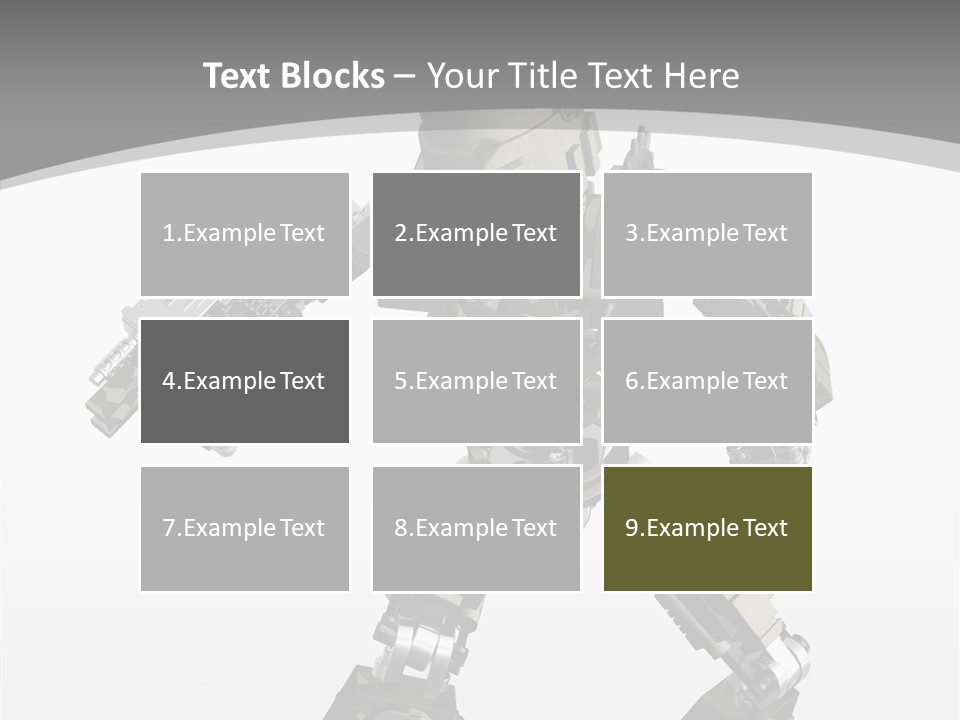 Character D Character Digital PowerPoint Template