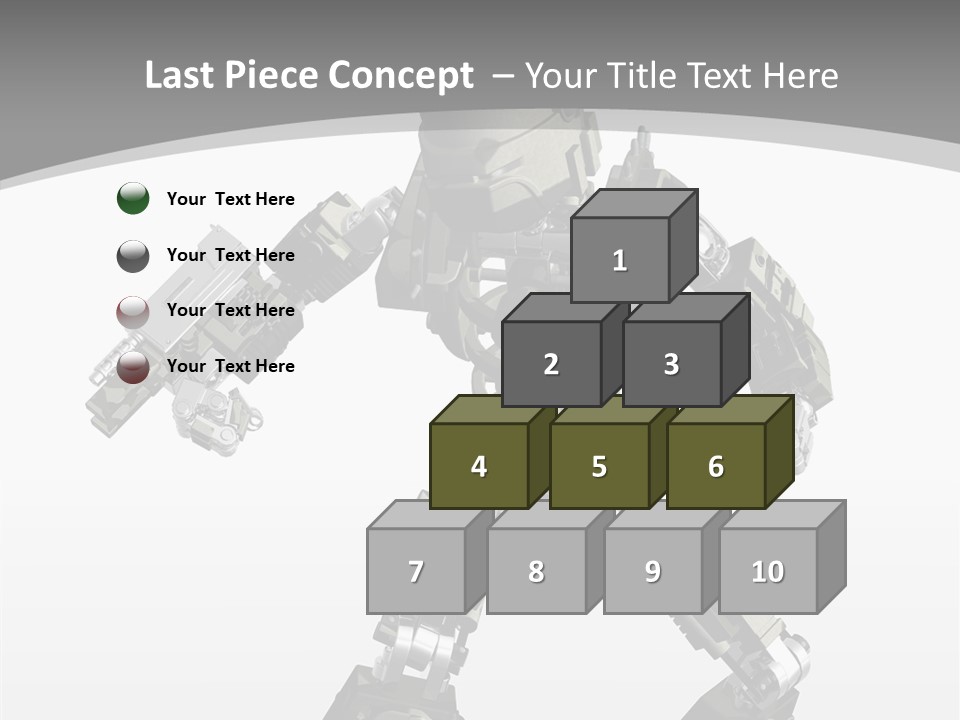 Character D Character Digital PowerPoint Template