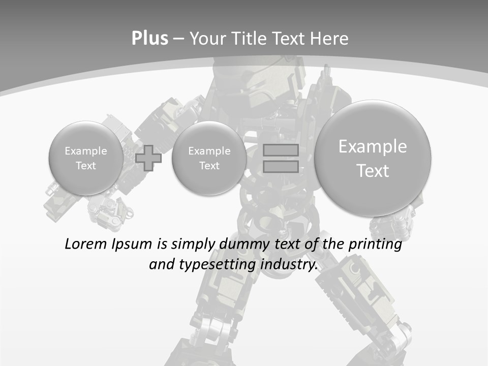 Character D Character Digital PowerPoint Template