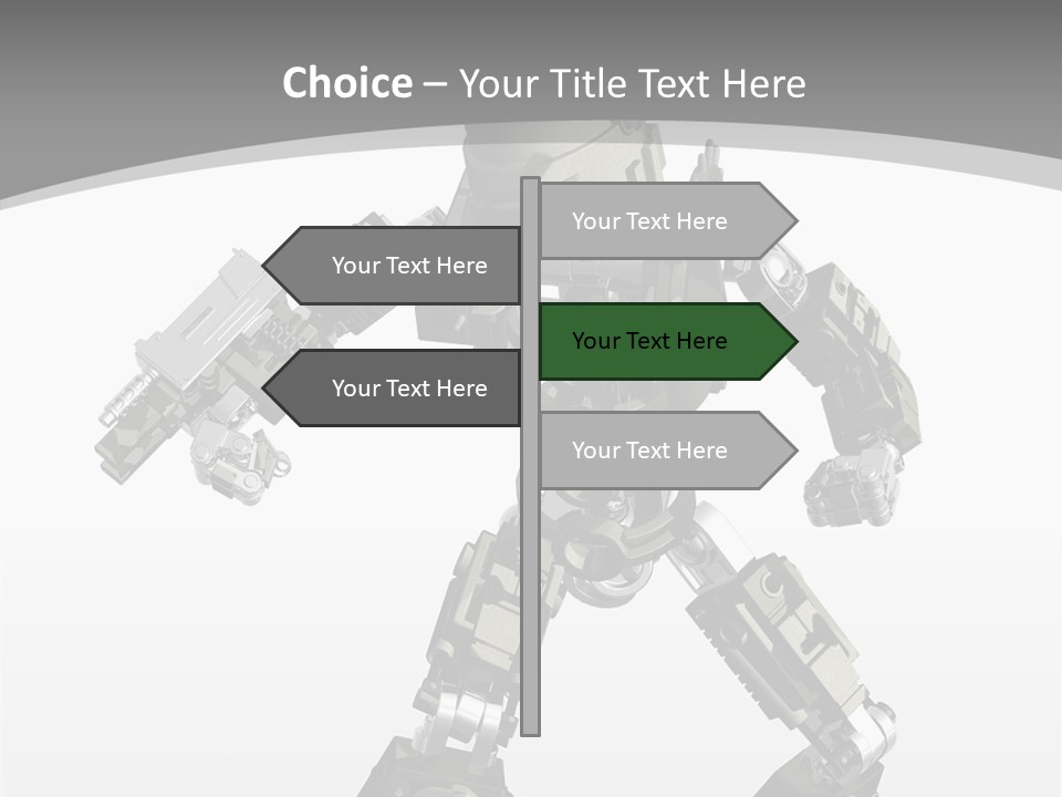 Character D Character Digital PowerPoint Template
