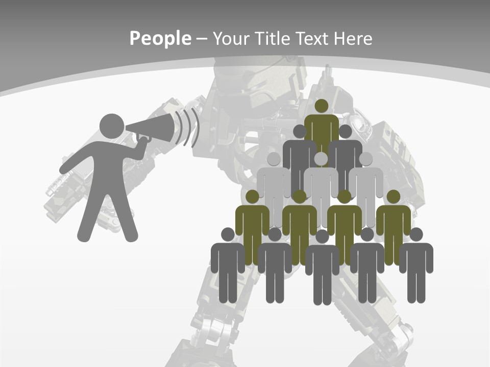 Character D Character Digital PowerPoint Template