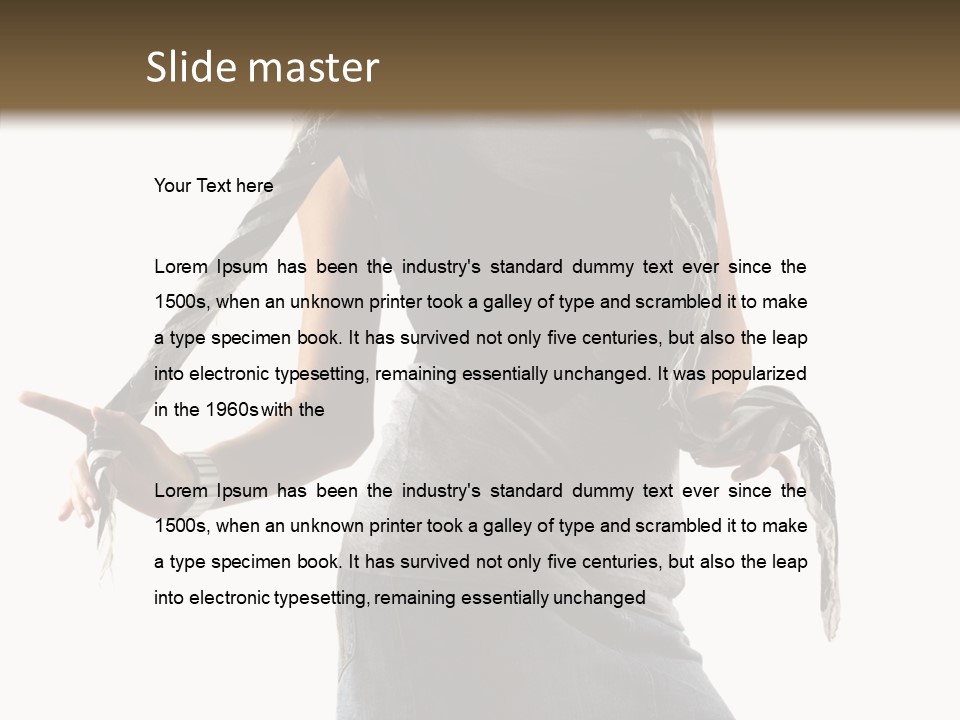 Hands White Isolated PowerPoint Template