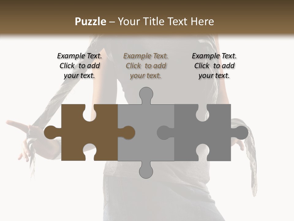 Hands White Isolated PowerPoint Template