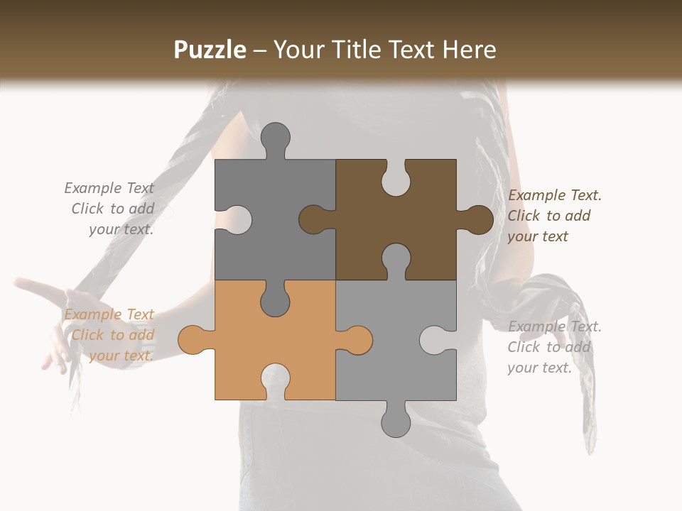 Hands White Isolated PowerPoint Template