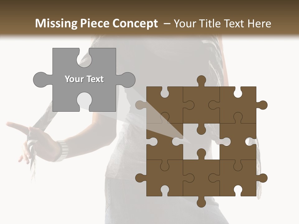 Hands White Isolated PowerPoint Template