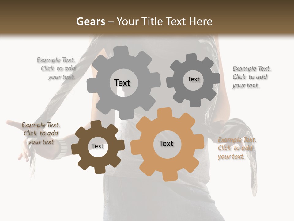 Hands White Isolated PowerPoint Template