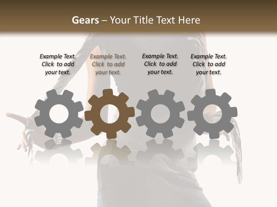 Hands White Isolated PowerPoint Template