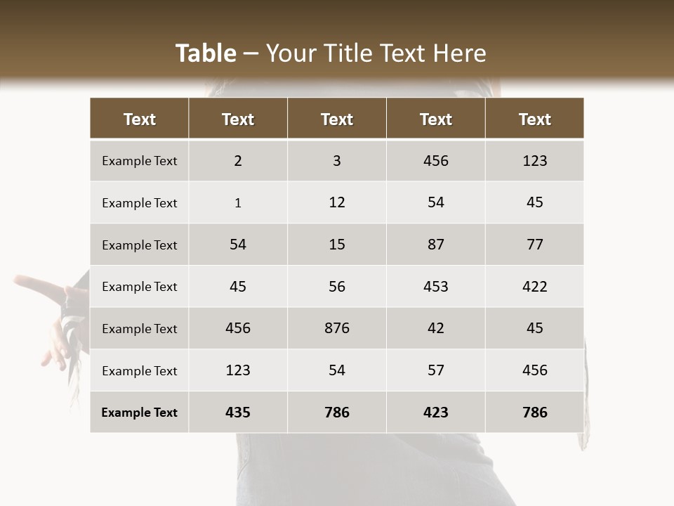 Hands White Isolated PowerPoint Template