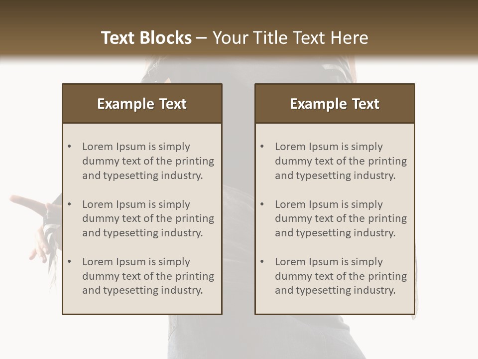 Hands White Isolated PowerPoint Template