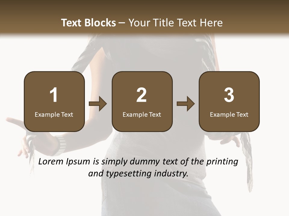 Hands White Isolated PowerPoint Template