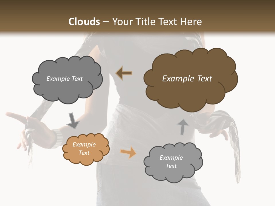 Hands White Isolated PowerPoint Template