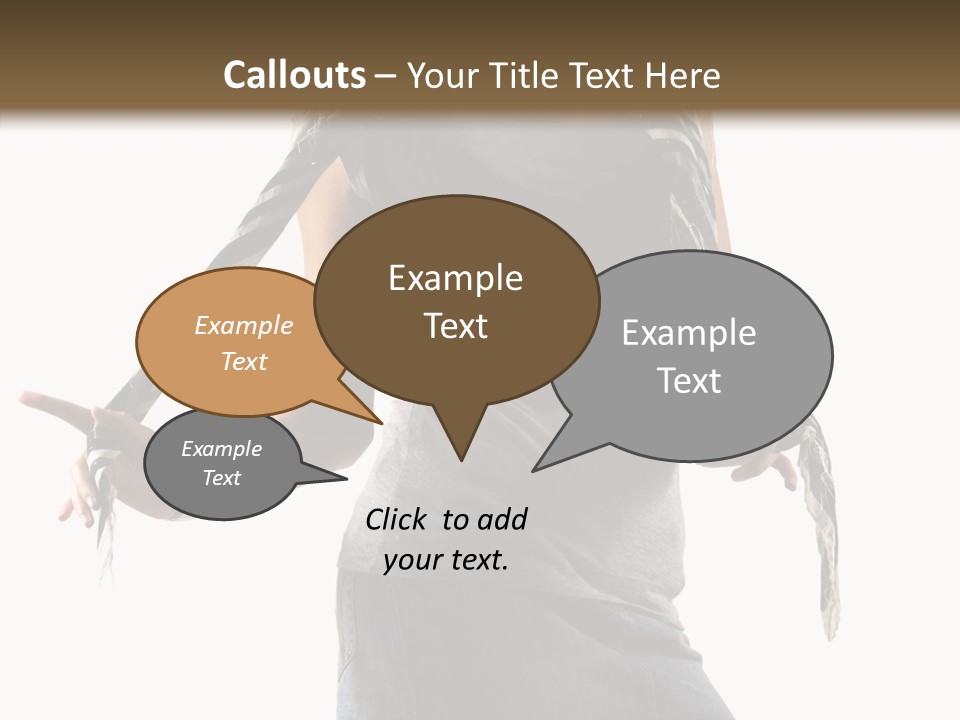 Hands White Isolated PowerPoint Template