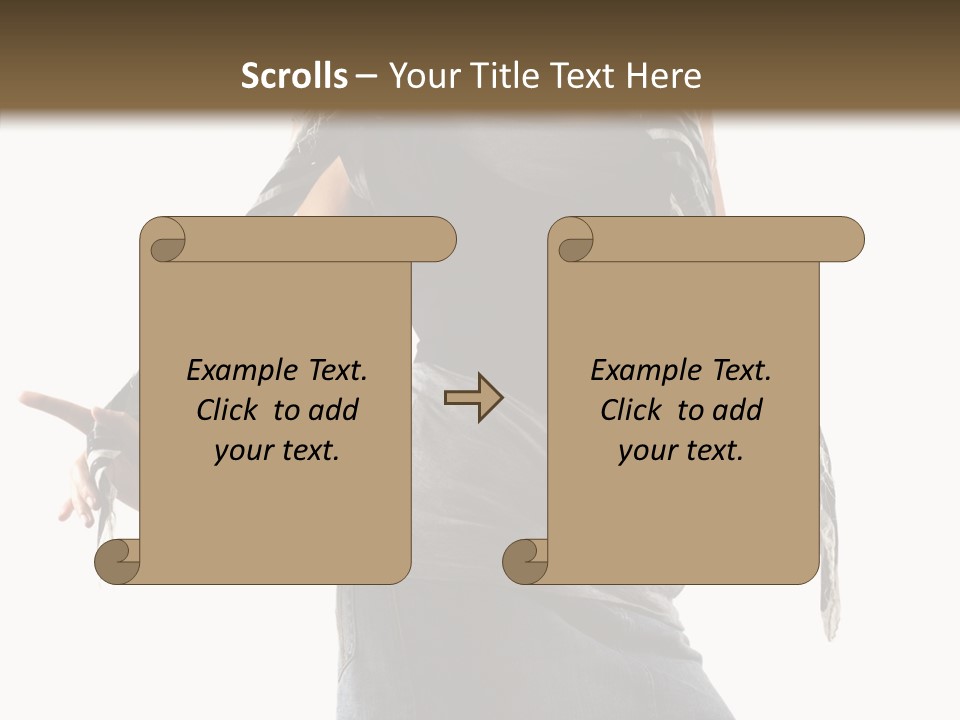 Hands White Isolated PowerPoint Template