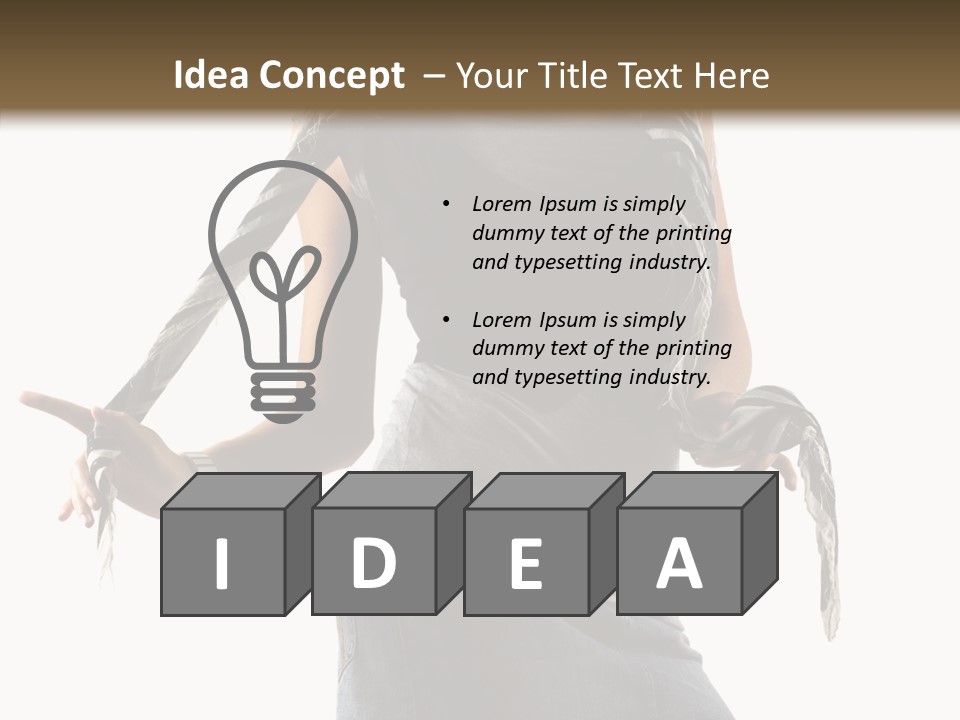 Hands White Isolated PowerPoint Template