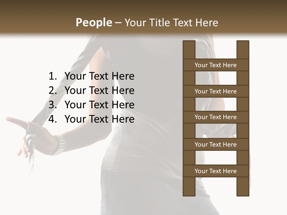 Hands White Isolated PowerPoint Template