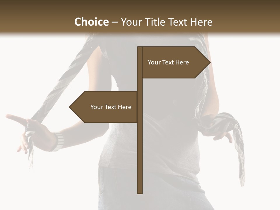 Hands White Isolated PowerPoint Template