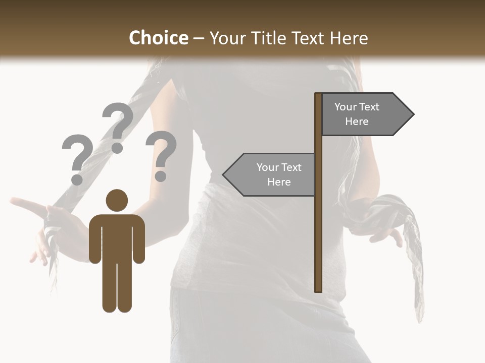 Hands White Isolated PowerPoint Template