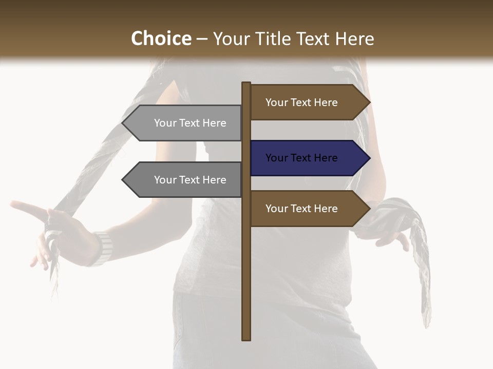 Hands White Isolated PowerPoint Template