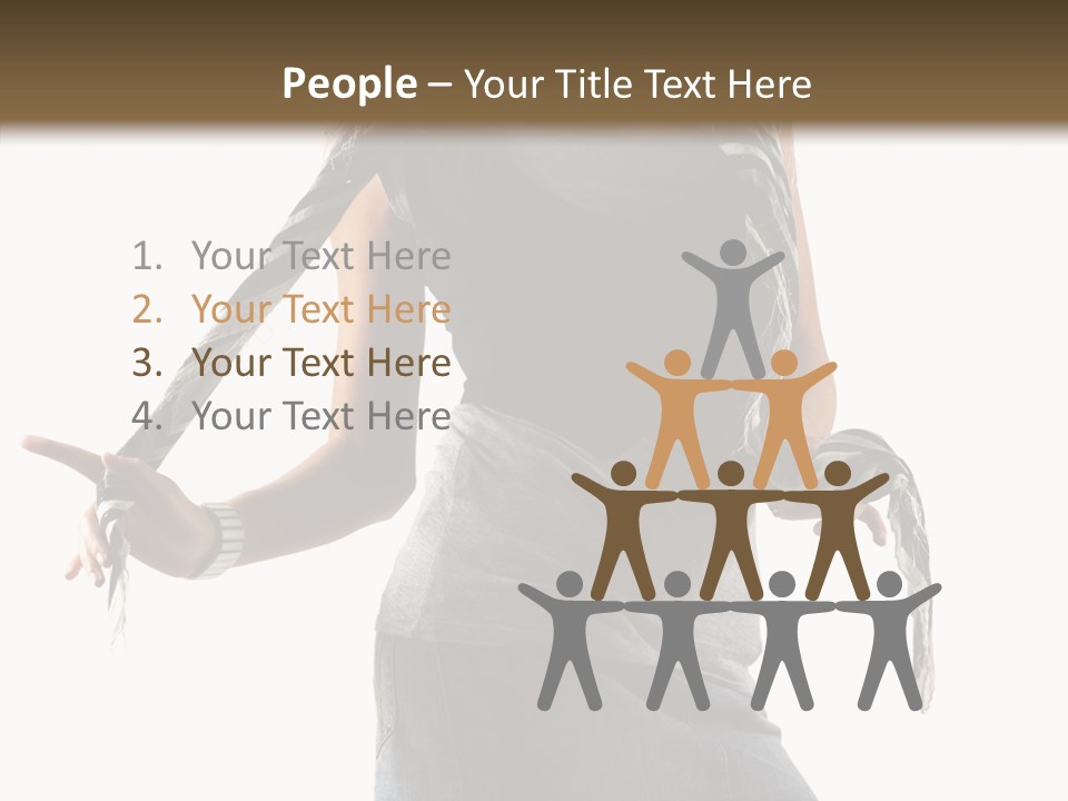 Hands White Isolated PowerPoint Template