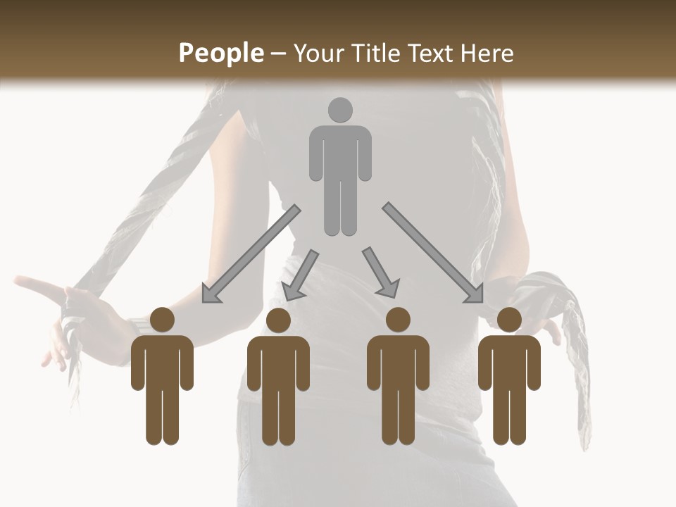 Hands White Isolated PowerPoint Template