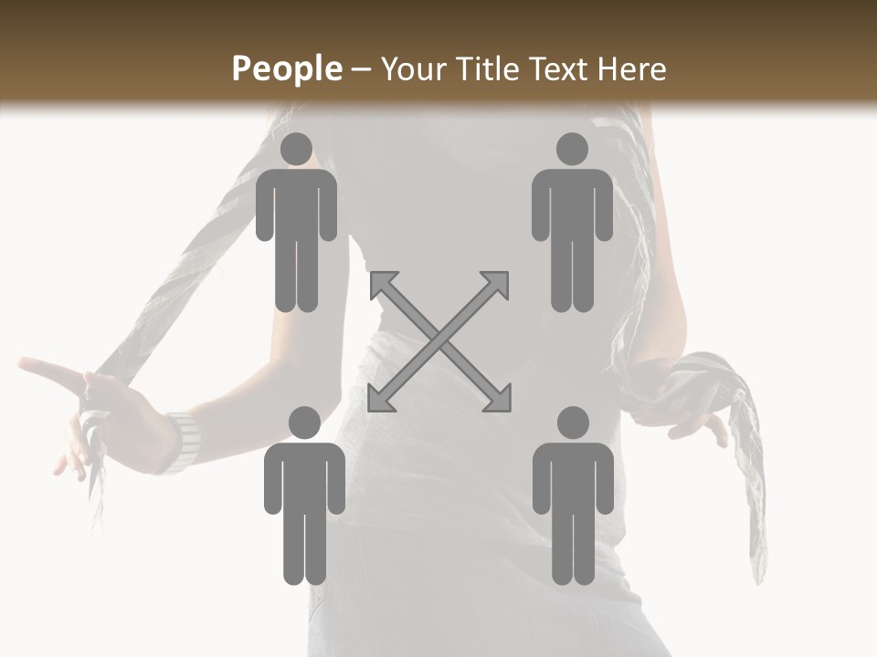 Hands White Isolated PowerPoint Template