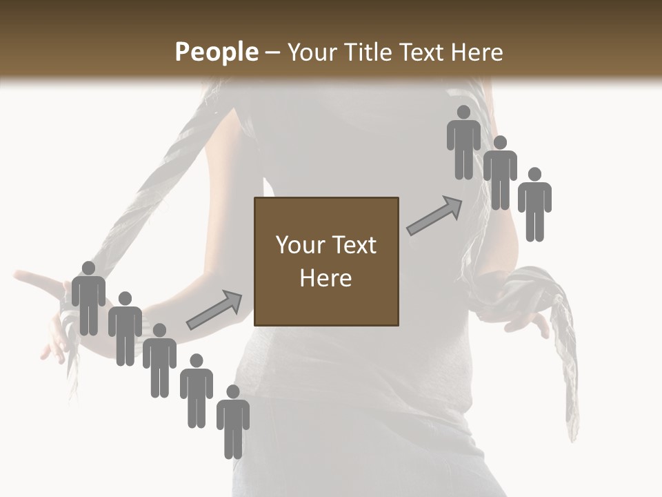 Hands White Isolated PowerPoint Template