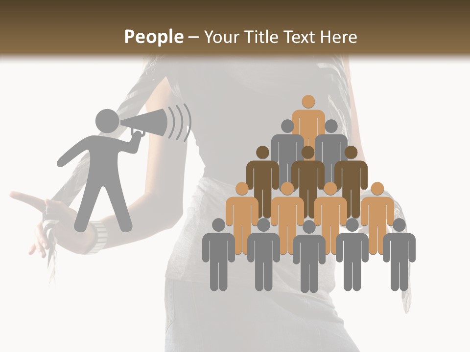 Hands White Isolated PowerPoint Template