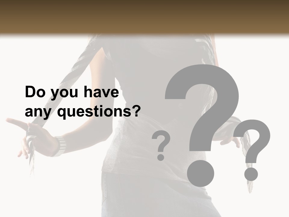 Hands White Isolated PowerPoint Template