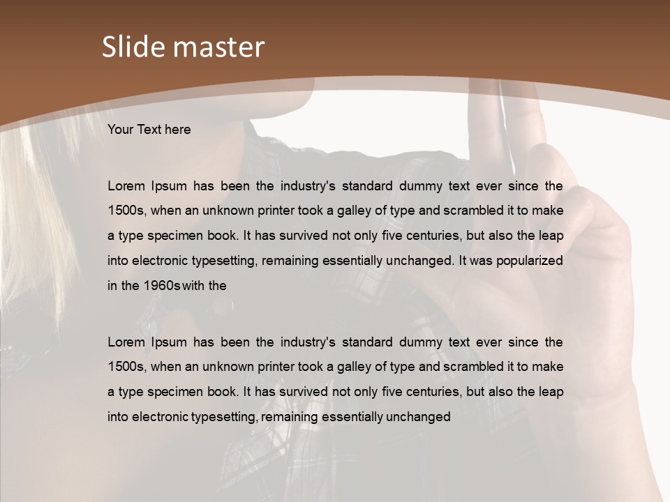 Beautiful White Isolated PowerPoint Template