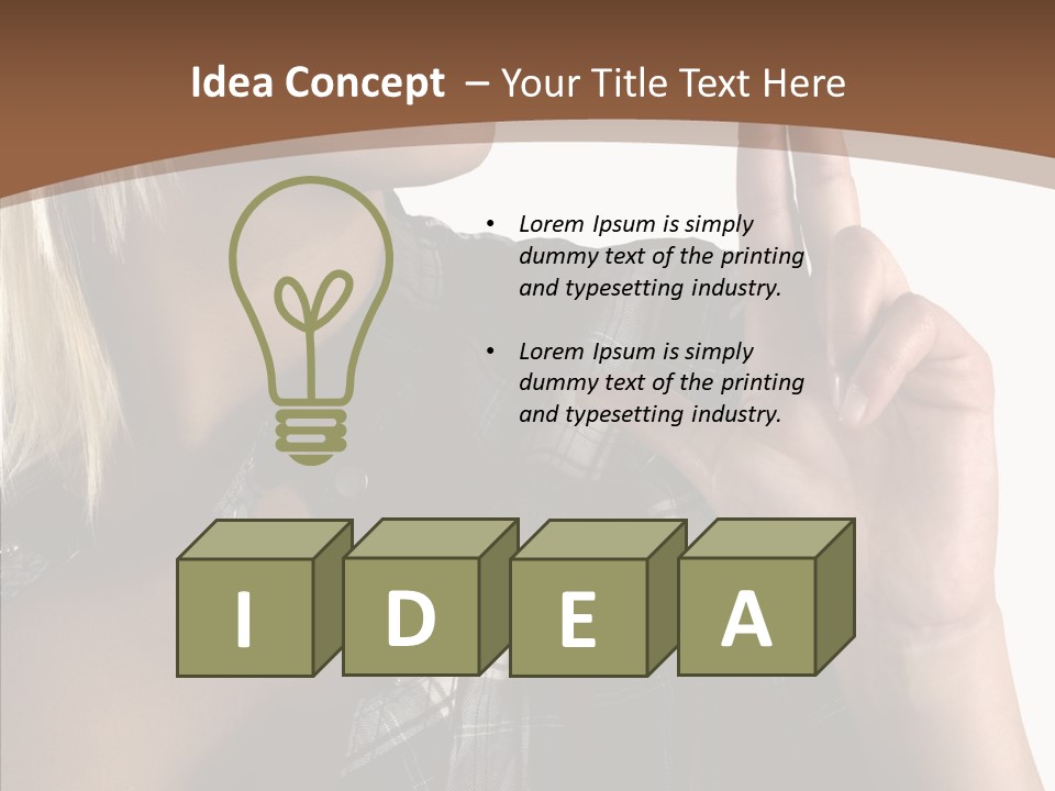 Beautiful White Isolated PowerPoint Template