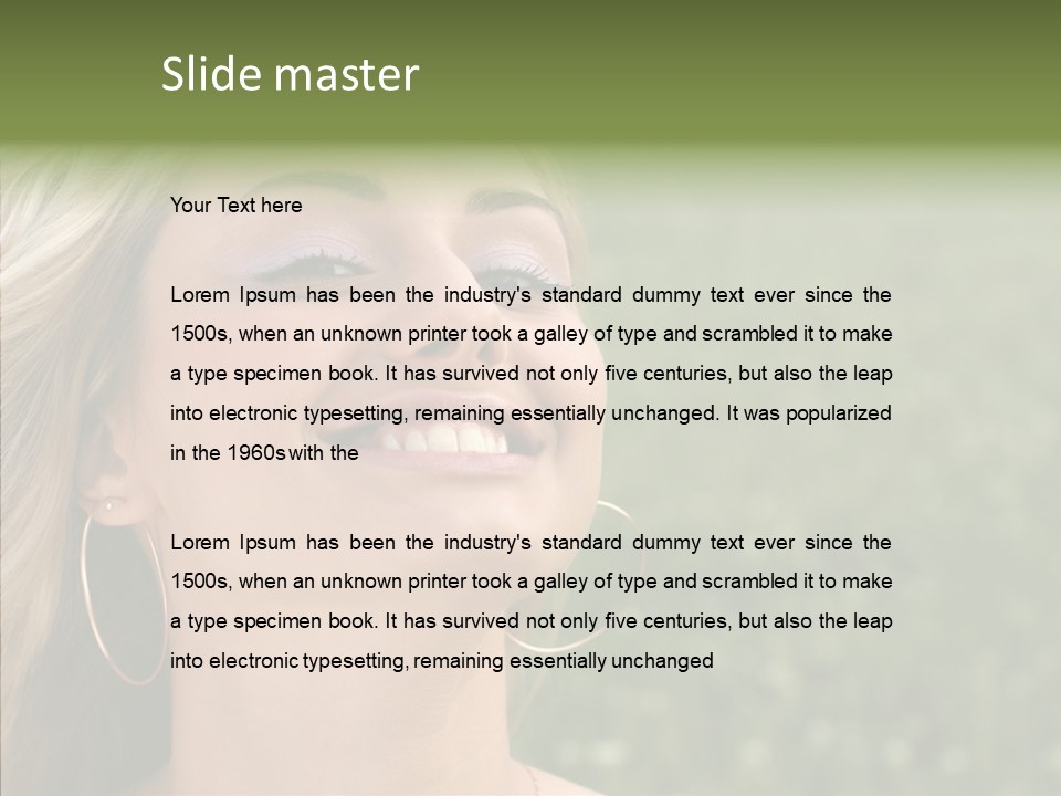 Human Sensuality Looking PowerPoint Template