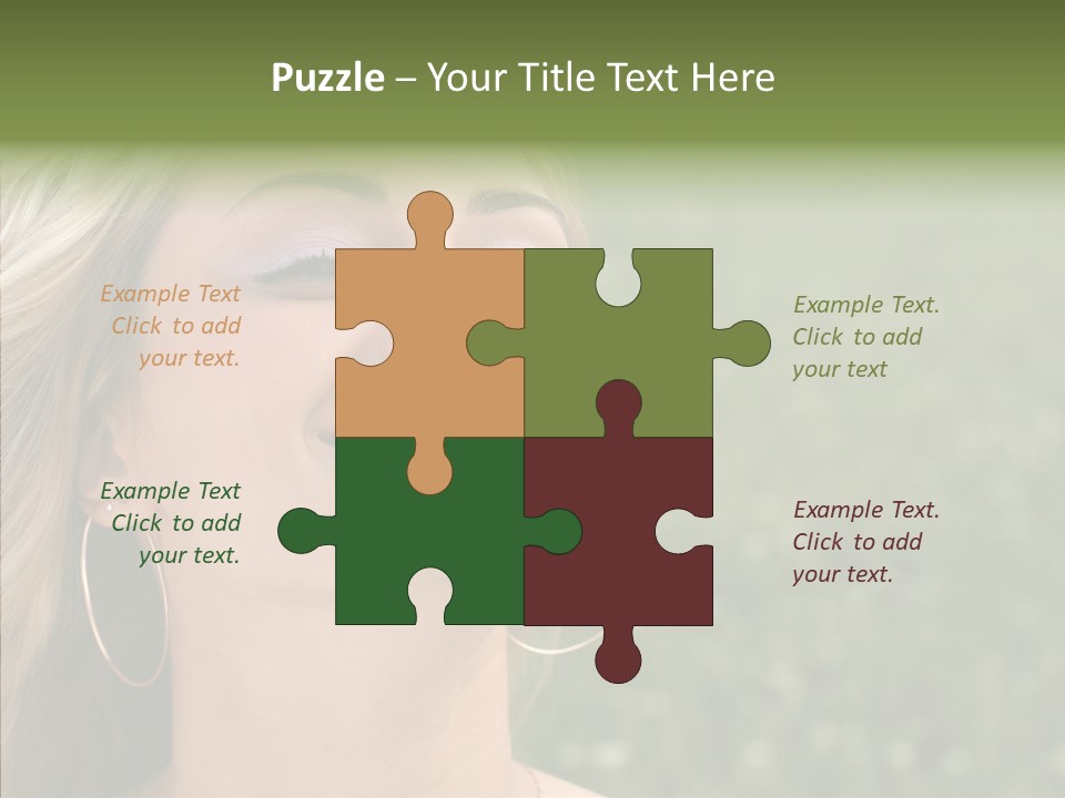 Human Sensuality Looking PowerPoint Template