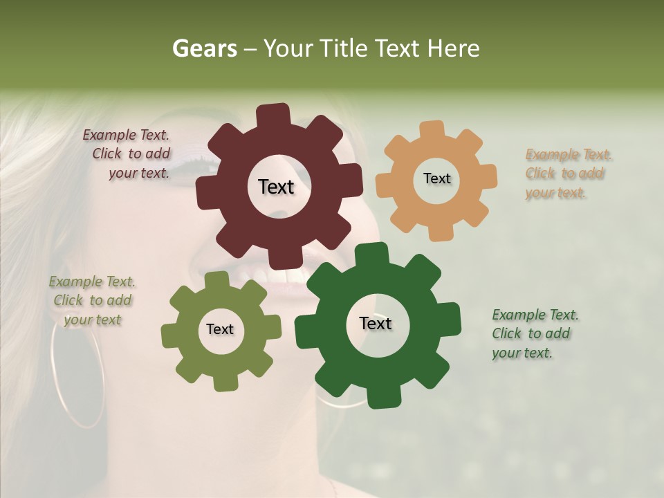 Human Sensuality Looking PowerPoint Template