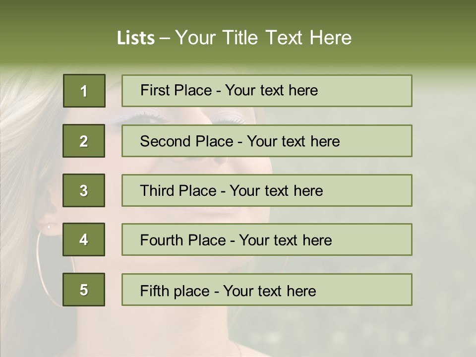 Human Sensuality Looking PowerPoint Template