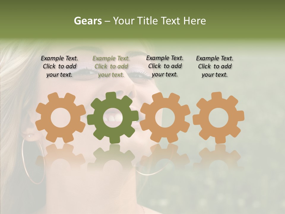 Human Sensuality Looking PowerPoint Template