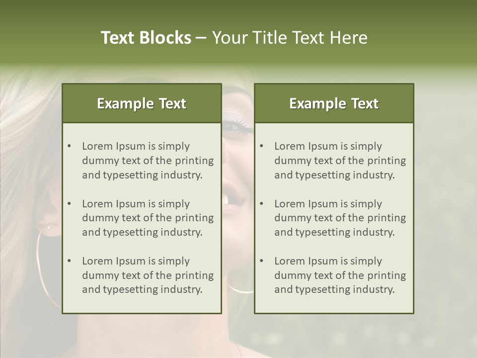 Human Sensuality Looking PowerPoint Template