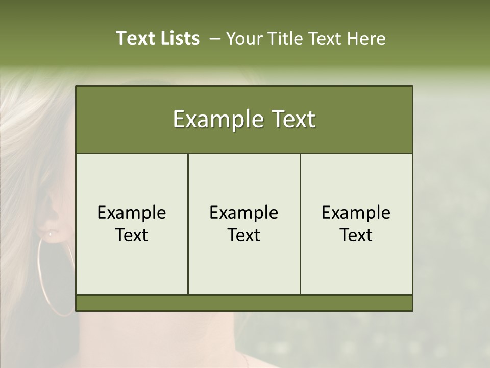 Human Sensuality Looking PowerPoint Template