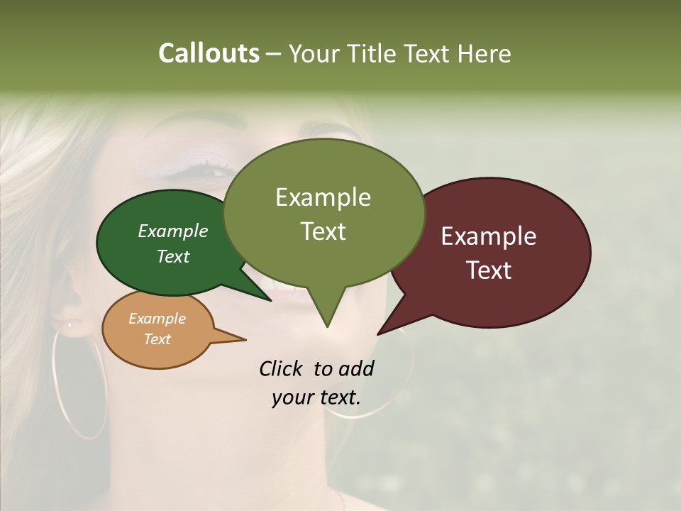 Human Sensuality Looking PowerPoint Template