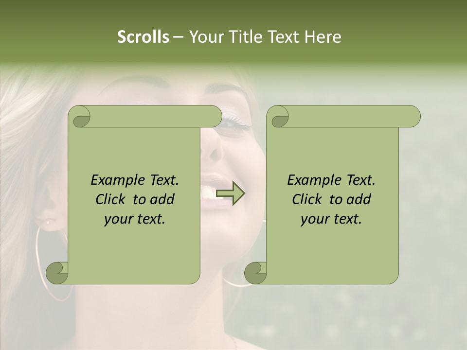 Human Sensuality Looking PowerPoint Template