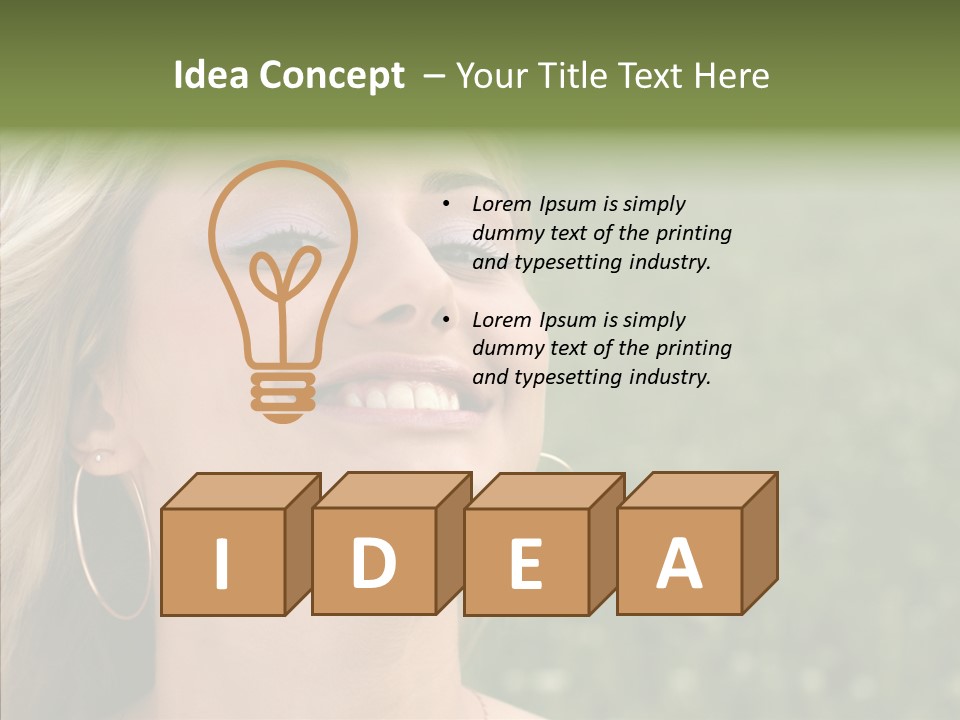 Human Sensuality Looking PowerPoint Template