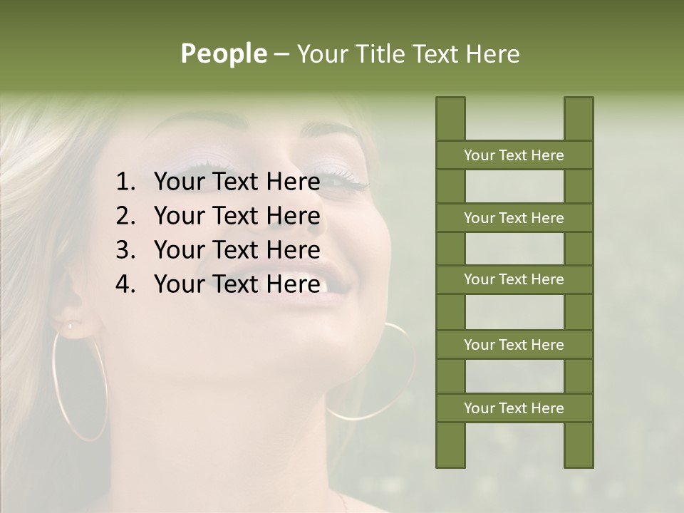 Human Sensuality Looking PowerPoint Template