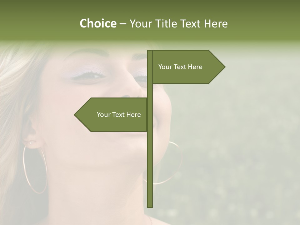Human Sensuality Looking PowerPoint Template