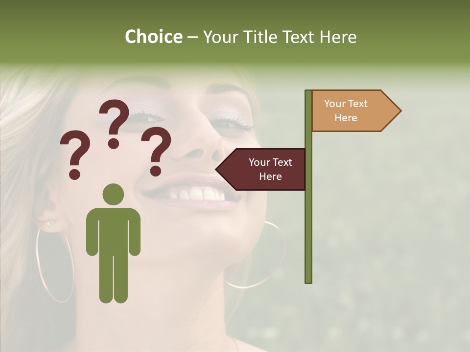 Human Sensuality Looking PowerPoint Template